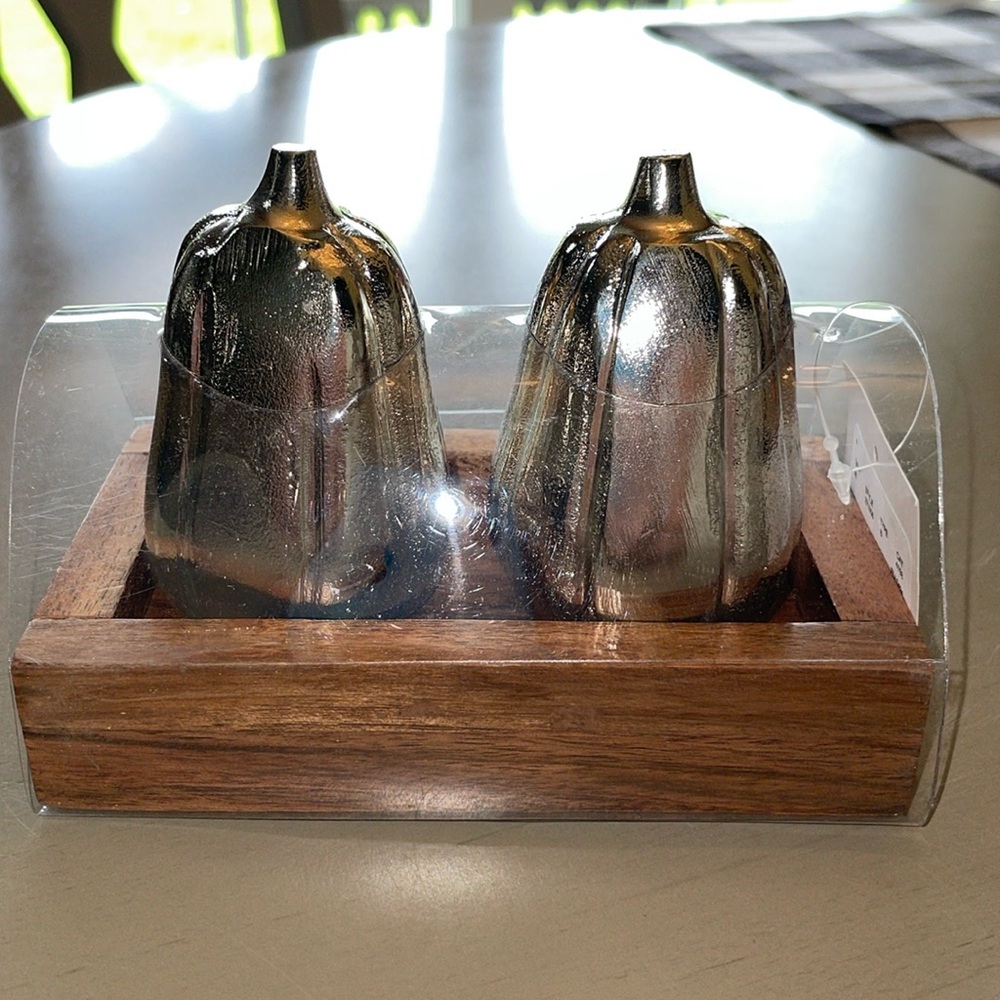 Silver Salt & Pepper Shakers